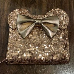 Disney Loungefly Rose Gold Wallet